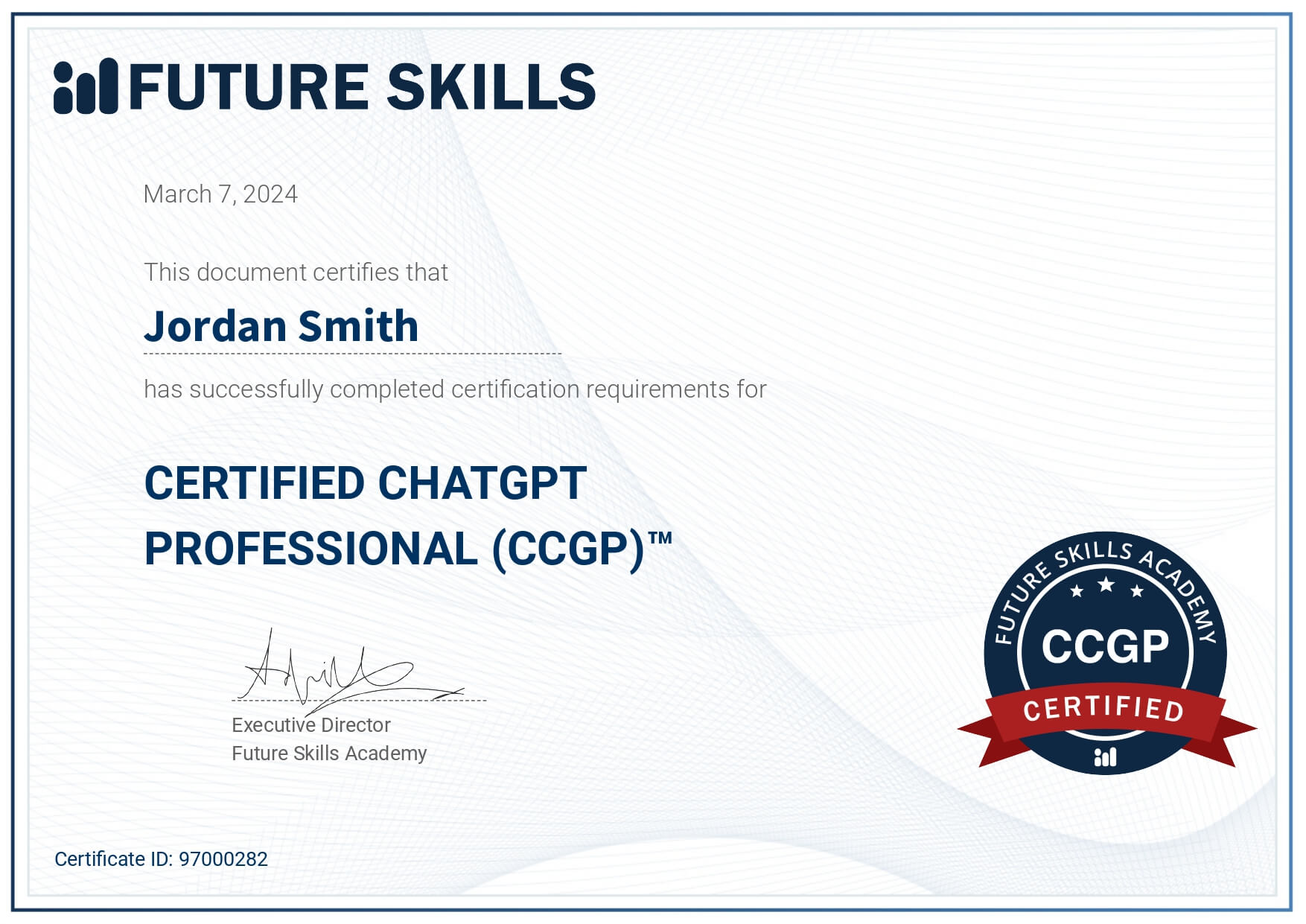 Certified ChatGPT Professional (CCGP)™